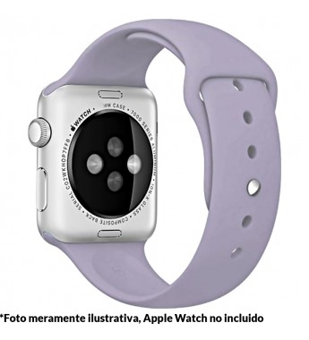 Correa 4Life para Apple Watch 38/40 mm de Silicona - Gris/Lila