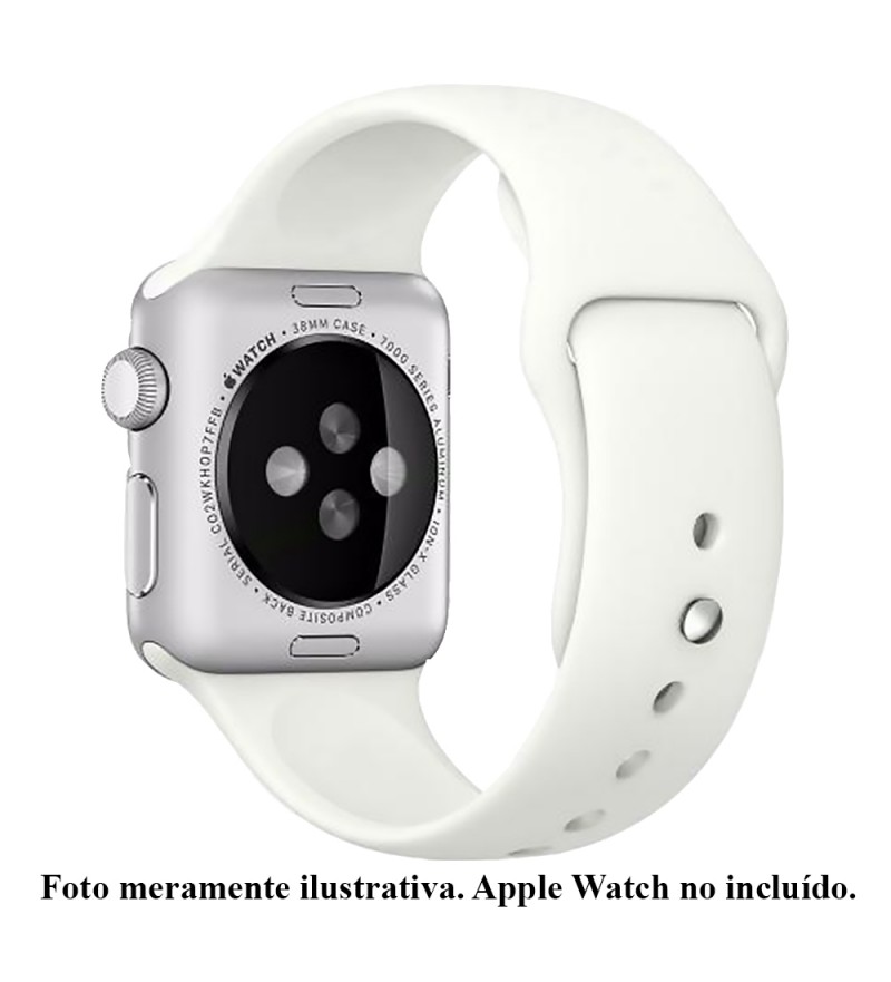 Correa 4Life para Apple Watch 42/44 mm de Silicona - Blanco