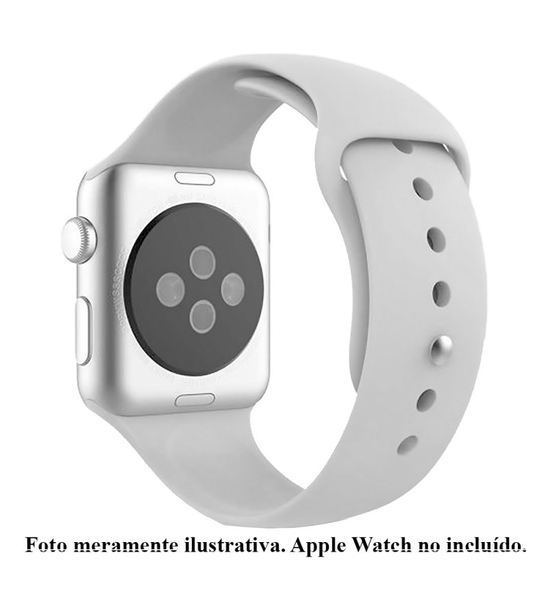 Correa 4Life para Apple Watch 42/44 mm de Silicona - Blanco Antiguo