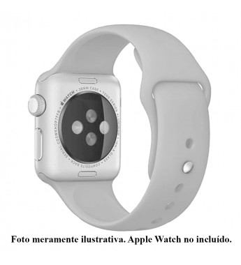 Correa 4Life para Apple Watch 42mm de Silicona - Gris Claro