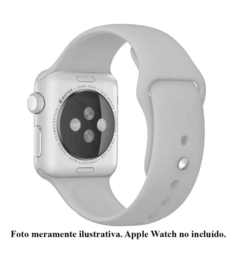 Correa 4Life para Apple Watch 42mm de Silicona - Gris Claro
