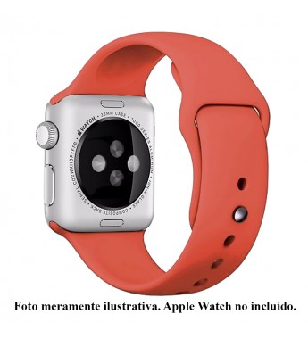 Correa 4Life para Apple Watch 42/44 mm de Silicona - Naranja
