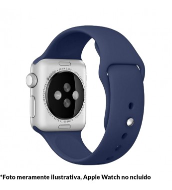 Correa 4Life para Apple Watch 42/44mm de Silicona - Azul Marino