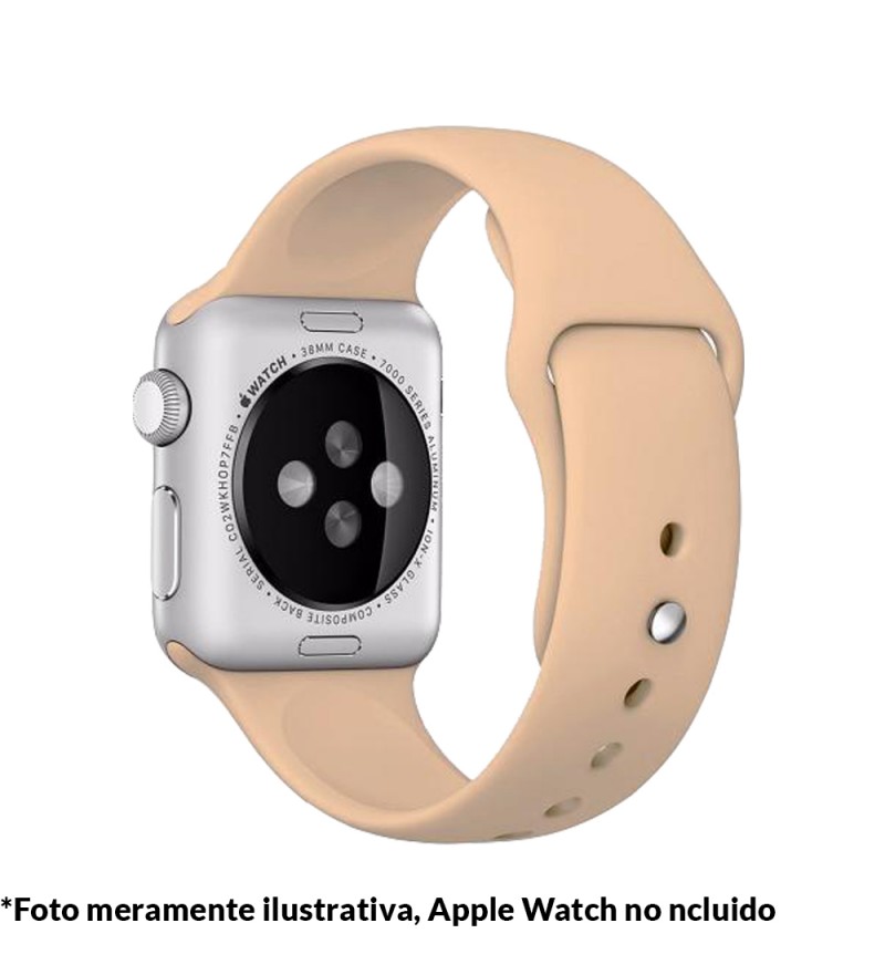 Correa 4Life para Apple Watch 42/44mm de Silicona - Beige
