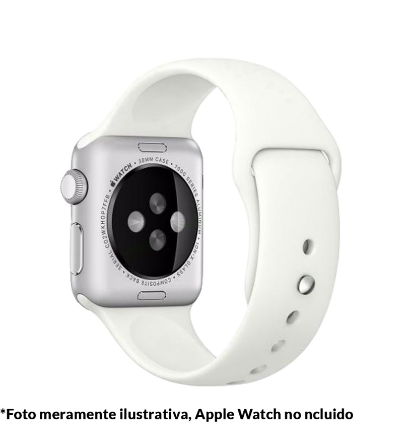 Correa 4Life para Apple Watch 38/40mm de Silicona - Blanco