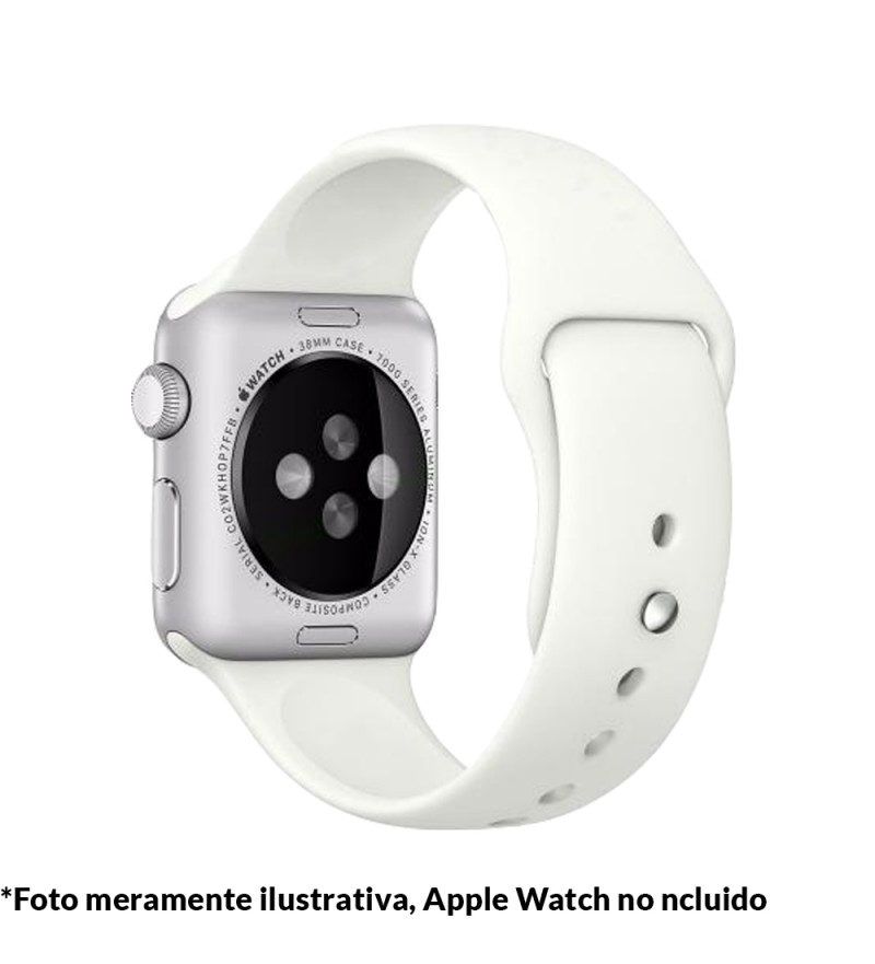 Correa 4Life para Apple Watch 38/40mm de Silicona - Blanco Antiguo 