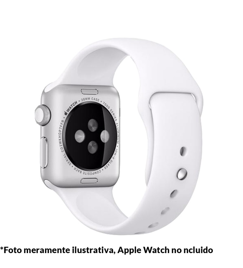 Correa 4Life para Apple Watch 38/40mm de Silicona - Blanco Leche
