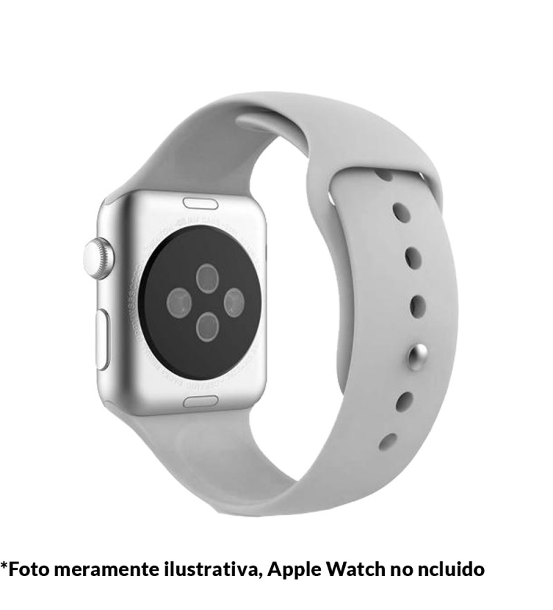 Correa 4Life para Apple Watch 38/40mm de Silicona - Gris Claro