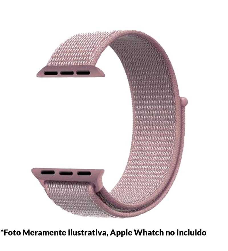 Correa 4Life para Apple Watch 44mm de Nylon- Rosado Oscuro