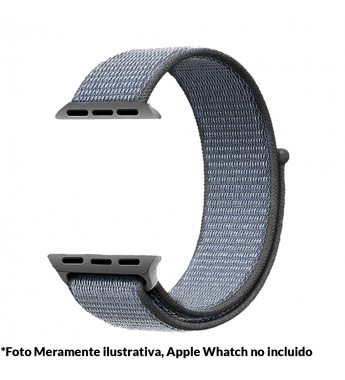 Correa 4Life para Apple Watch 44mm de Nylon- Gris