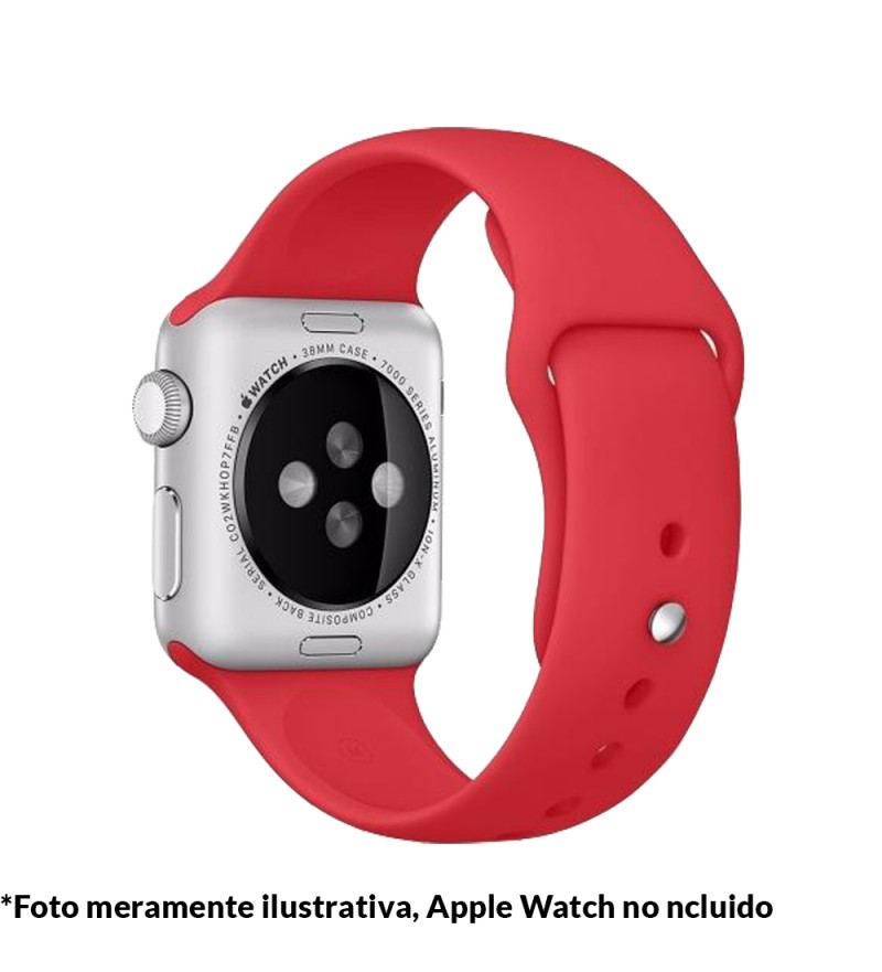 Correa 4Life para Apple Watch 42/44mm de Silicona - Rojo