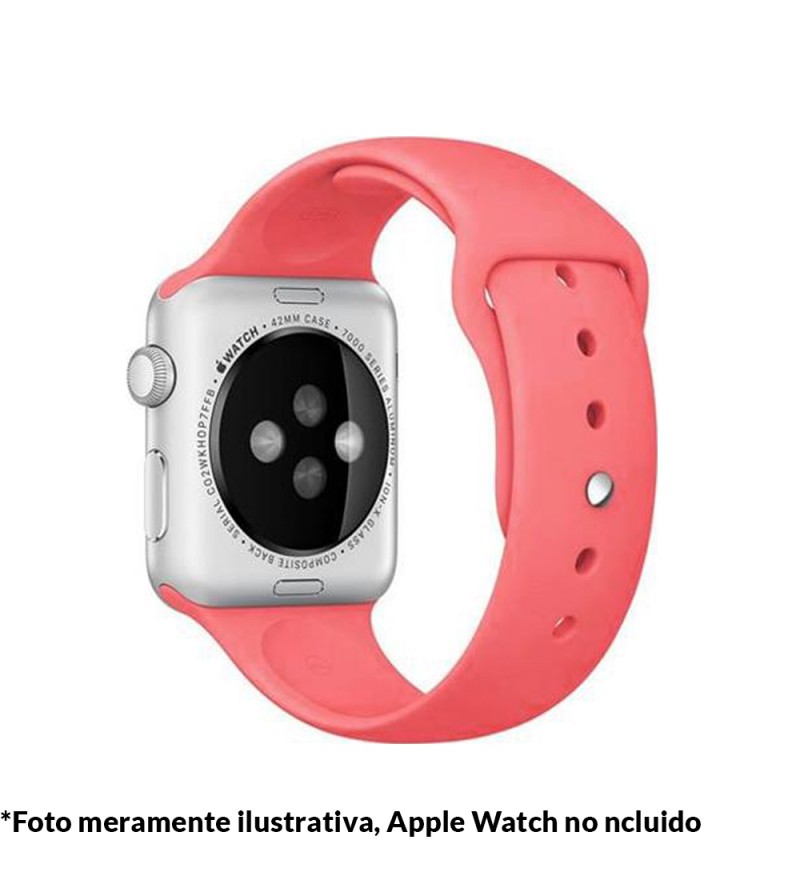 Correa 4Life para Apple Watch 42/44mm de Silicona - Rosa