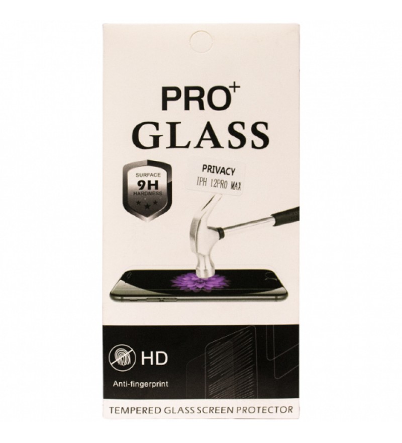 Pelicula para iPhone 12 Pro Max 4Life Pro+ Glass Privacy 9H - Negro