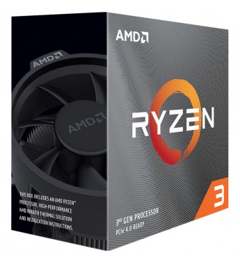 Procesador AMD Ryzen 3 3100 de 3.6GHz QuadCore 18MB Cache con Cooler - Socket AM4