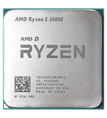 Procesador AMD Ryzen 5 3400G de 3.7GHz QuadCore 6MB Cache - Socket AM4 (Tray)