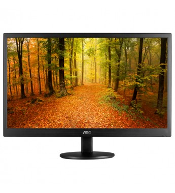 Monitor LED de 20" AOC E2070SWHN HD con VGA/HDMI/60Hz/Bivolt - Negro