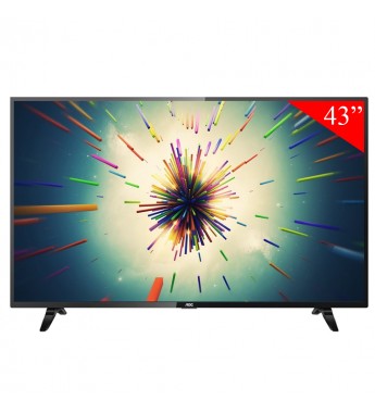 Smart TV LED de 43" AOC 43S5295 Full HD con Wi-Fi/HDMI/USB/Bivolt - Negro