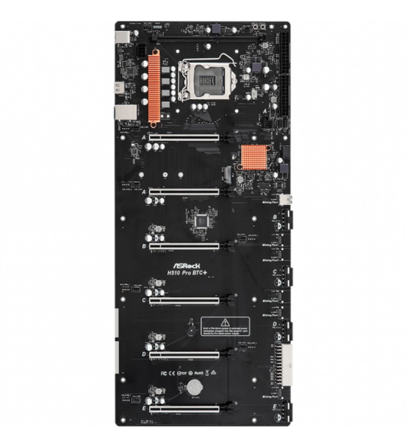 Placa Madre ASRock H510 Pro BTC+ con Socket LGA 1200/ATX - Hasta 1 DDR4
