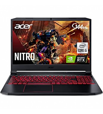 Notebook Acer Nitro 5 AN515-55-53E5 de 15.6" FHD con Intel Core i5-10300H/8GB RAM/256GB SSD/GeForce RTX 3050 de 4GB/W10 - Negro/Rojo