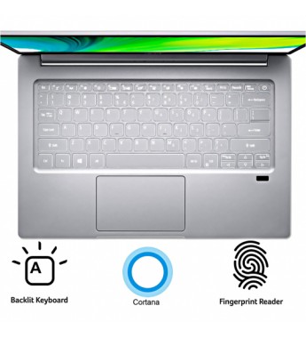 Notebook Acer Swift 3 SF314-59-75QC de 14" FHD con Intel Core i7-1165G7/8GB RAM/256GB SSD/W10 - Pure Silver