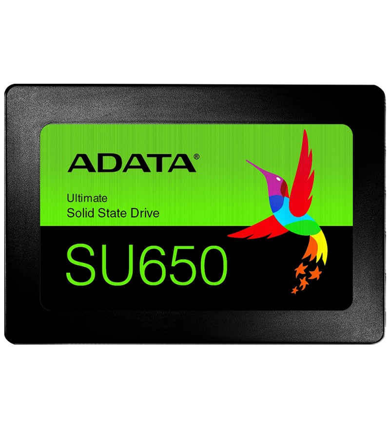 SSD 2.5" Adata SU650 ASU650SS-120GT-R de 120GB hasta 520MB/s de Lectura - Negro