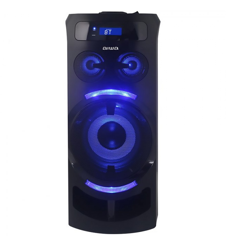 Altavoz Bluetooth grande con potente micrófono portátil de color negro  110v/220v