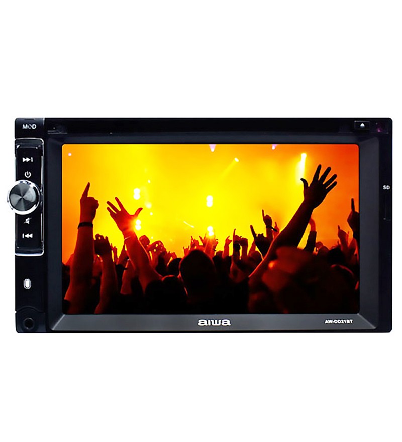 Reproductor DVD Automotriz Aiwa AW-DD21BT Pantalla 6.2 con Bluetooth/USB/RCA/MicroSD - Negro