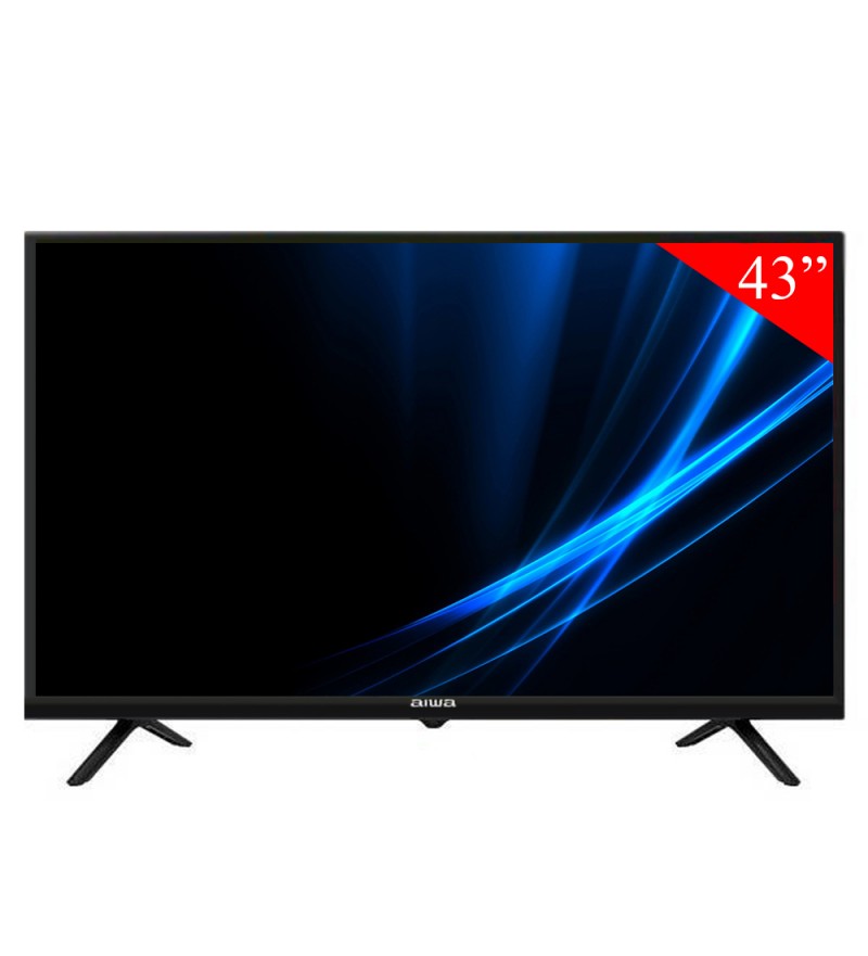 Smart TV LED de 43" Aiwa AW43B4SM Full HD con Wi-Fi/HDMI/Bivolt - Negro