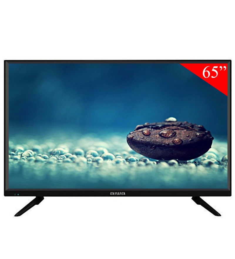 Smart TV LED de 65" Aiwa AW65B4K 4K UHD con Wi-Fi/Dolby Digital/HDMI/Bivolt - Negro