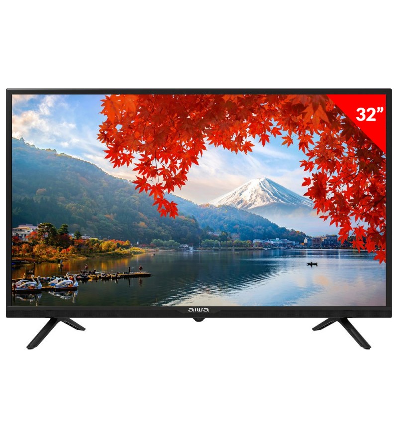 Smart TV LED de 32" Aiwa AW32B4SM HD con HDMI/Bivolt - Negro