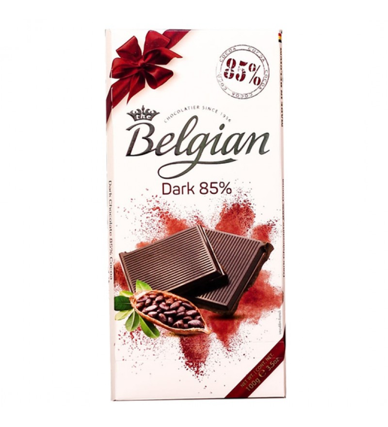 Barra de Chocolate Belgian Dark 85% - 100g