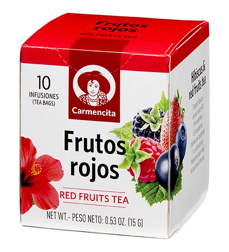 Té Carmencita Frutos Rojos Red Fruits Tea 15g - 10 Unidades