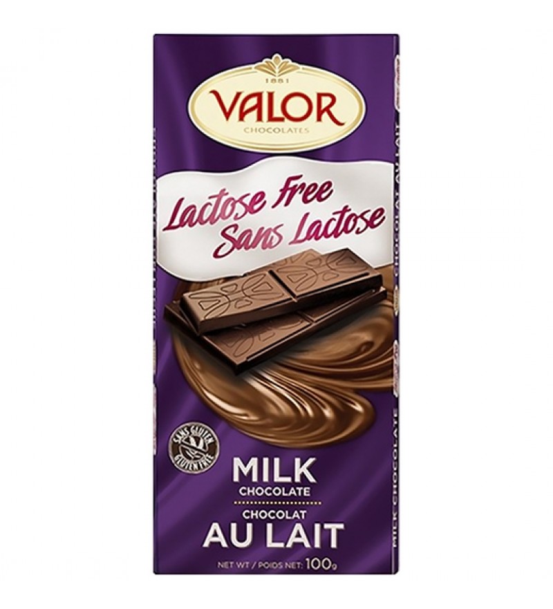 Chocolate Valor Leche Sin Lactosa - 100g