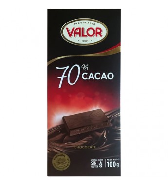 Chocolate Valor 70% Cacao - 100g