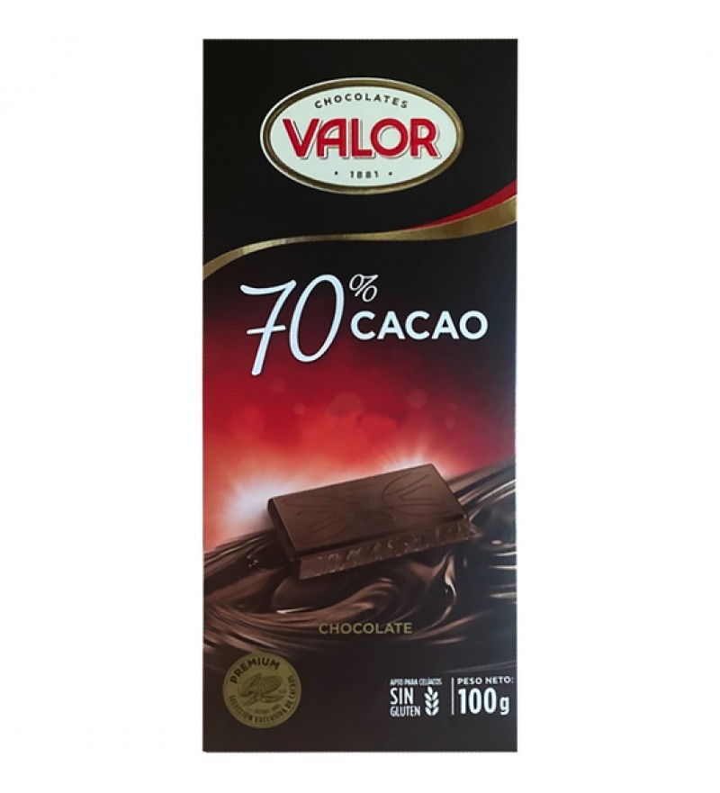 Chocolate Valor 70% Cacao - 100g