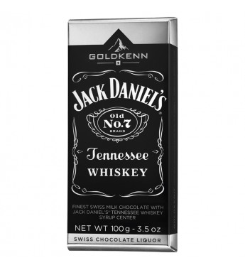 Barra de Chocolate Suizo Jack Daniel´s Tennesse Whiskey Goldkenn - 100g 