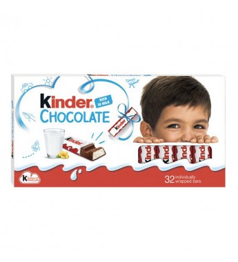 Chocolate Kinder Rica en Leche 4pack x 100g - 400g