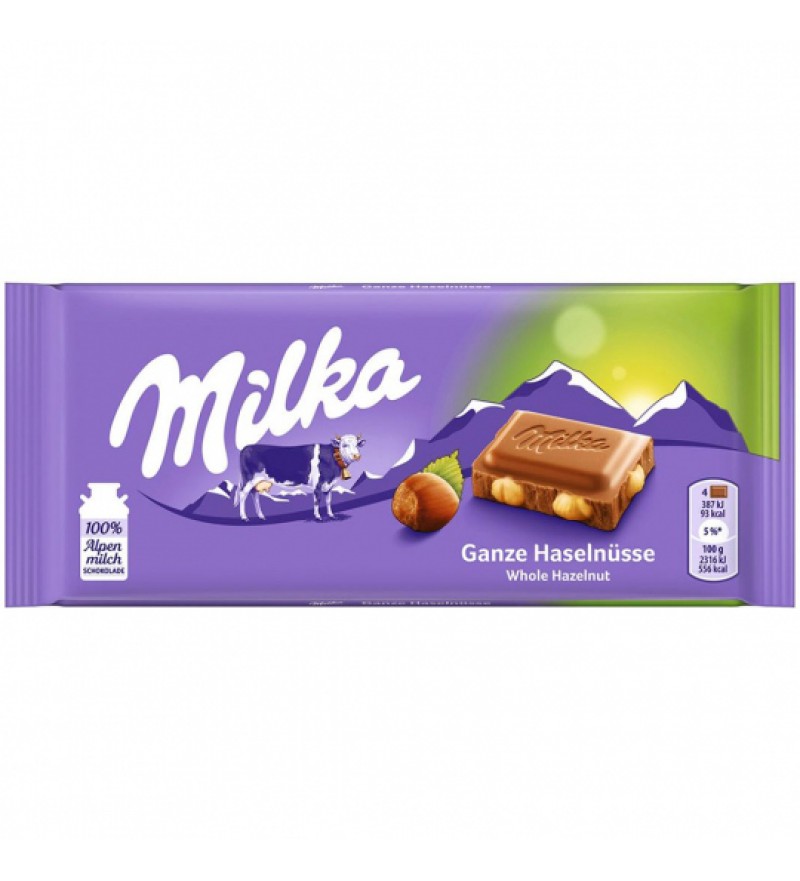 Chocolate milka ganze haselnusse 100g