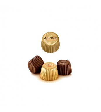 Chocolate Nestle Alpino contiene 15 unidades de Bombones de chocolate con Leche - 195g