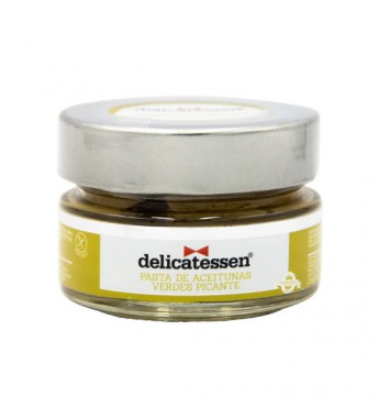 Salsa Delicatessen Pasta de Aceitunas Verdes Picante - 100G