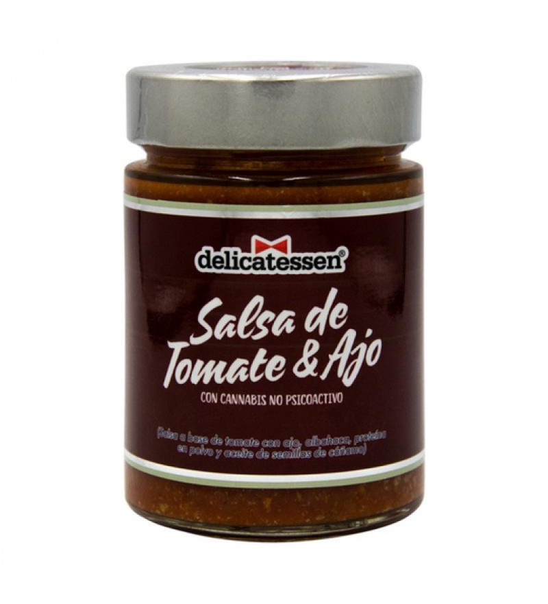 Salsa Delicatessen de Tomate y Ajo con Cannabis - 320G 