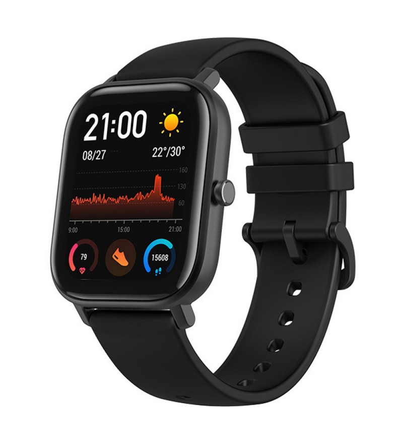 Smartwatch Amazfit GTS A1914 con Pantalla 1.65 AMOLED/Bluetooth/5 ATM - Obsidian Black