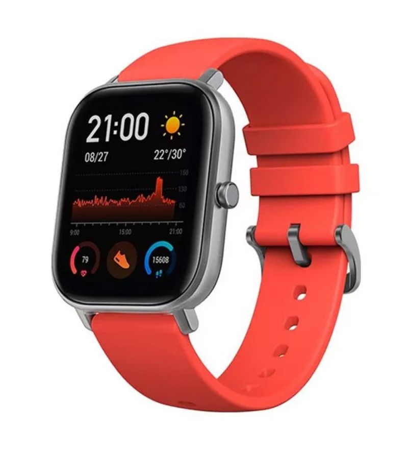 Smartwatch Amazfit GTS A1914 con Pantalla 1.65 AMOLED/Bluetooth/5 ATM - Vermillion Orange