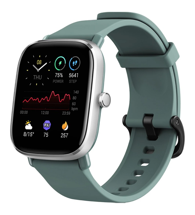 Smartwatch Amazfit GTS 2 mini A2018 con Pantalla 1.55" AMOLED/Bluetooth/5 ATM - Sage Green