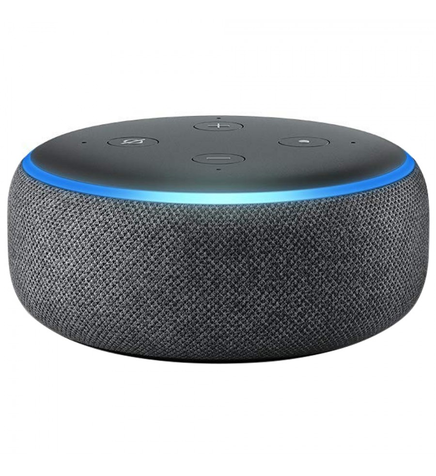 Oso Zumbido Jarra Speaker Amazon Echo Dot 3ª Generación con Bluetooth/Wi-Fi/Alexa/Bivolt -  Charcoal