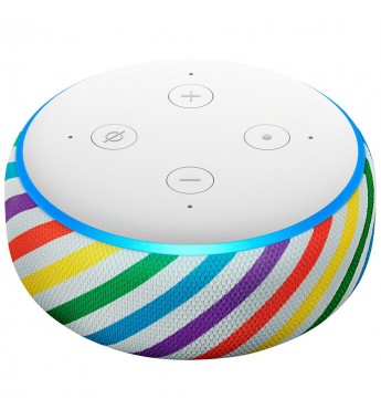 Speaker Amazon Echo Dot Kids Edition 3ª Generación con Bluetooth/Wi-Fi/Alexa/Bivolt - Rainbow