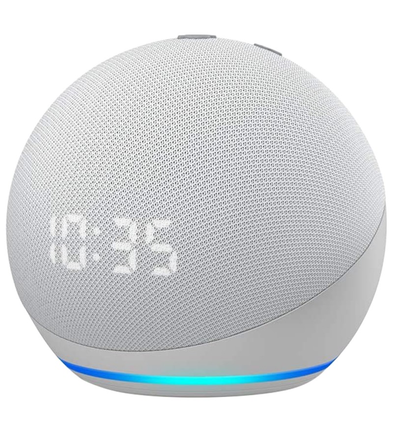 Speaker Amazon Echo Dot 4ª Generación con Wi-Fi/Bluetooth/Reloj LED/Alexa - Glacier White