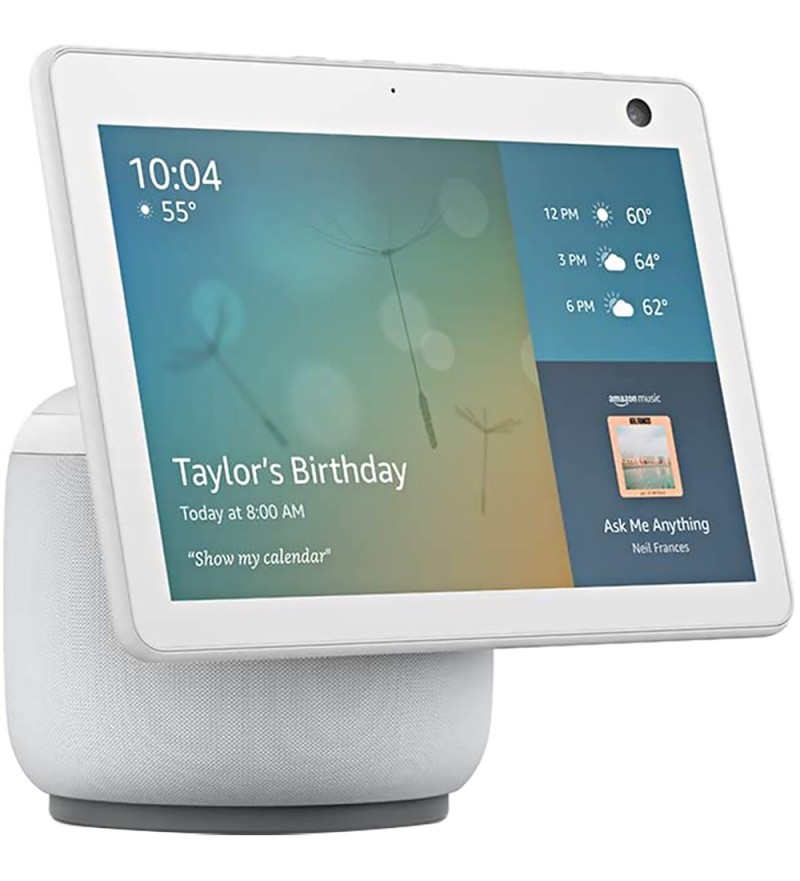 Smart Display Amazon Echo Show 10 (3ra Generación) de 10.1" con Wi-Fi/Bluetooth/Bivolt - Glacier White