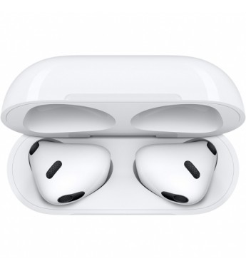 Apple AirPods 3 MME73BE/A con Chip H1/Bluetooth (MagSafe Charging Case) - Blanco