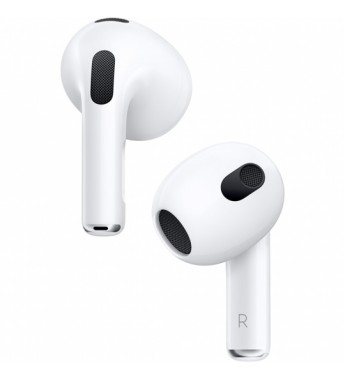 Apple AirPods 3 MME73AM/A con Chip H1/Bluetooth (MagSafe Charging Case) - Blanco
